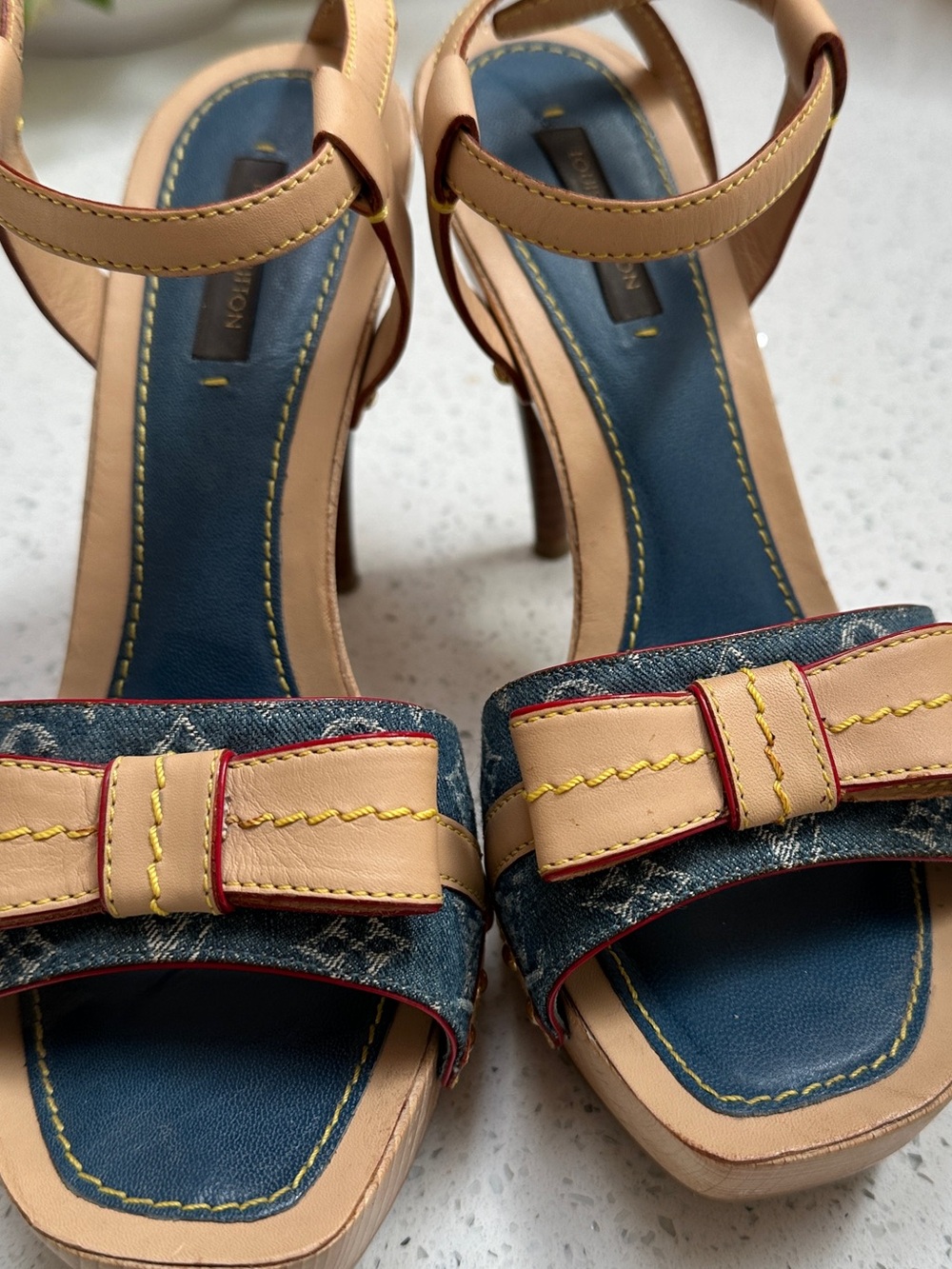Louis Vuitton Women’s Denim High Heels